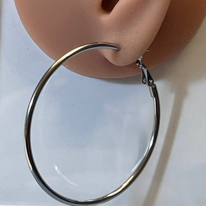 Boucles d’Oreilles en Acier Inoxydable B039 – Doré ou Argenté | Hypoallergéniques et Résistantes à l’Eau