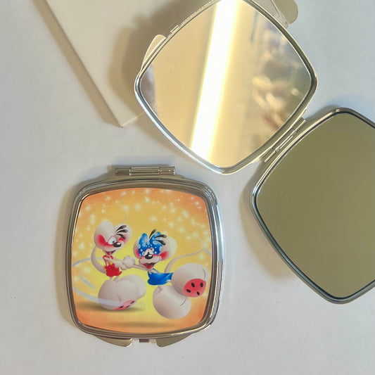Petit Miroir de Poche Design M004 Héros – Miroir Compact Portable et Original
