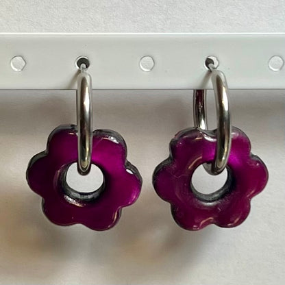 Pampilles Flora (20mm) – Paires de fleurs en pâte polymère (sans créoles)