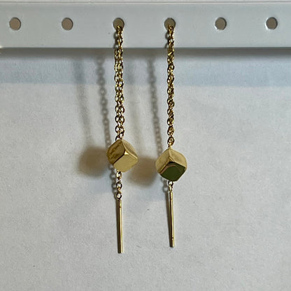 Boucles d’Oreilles en Acier Inoxydable B043 – Doré ou Argenté | Hypoallergéniques et Résistantes à l’Eau