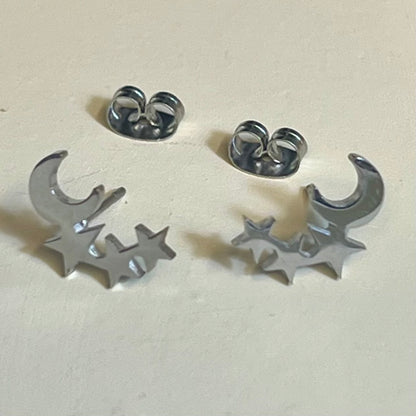 Boucles d’Oreilles en Acier Inoxydable B010 – Doré ou Argenté | Hypoallergéniques et Résistantes à l’Eau