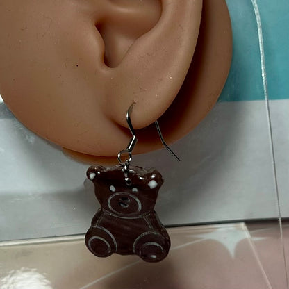 Boucles d'oreilles crochet Teddy