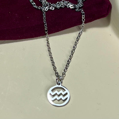 Collier Signe Astrologique en Acier Inoxydable – Doré ou Argenté | Bijou Astre Personnalisé à Petit Prix