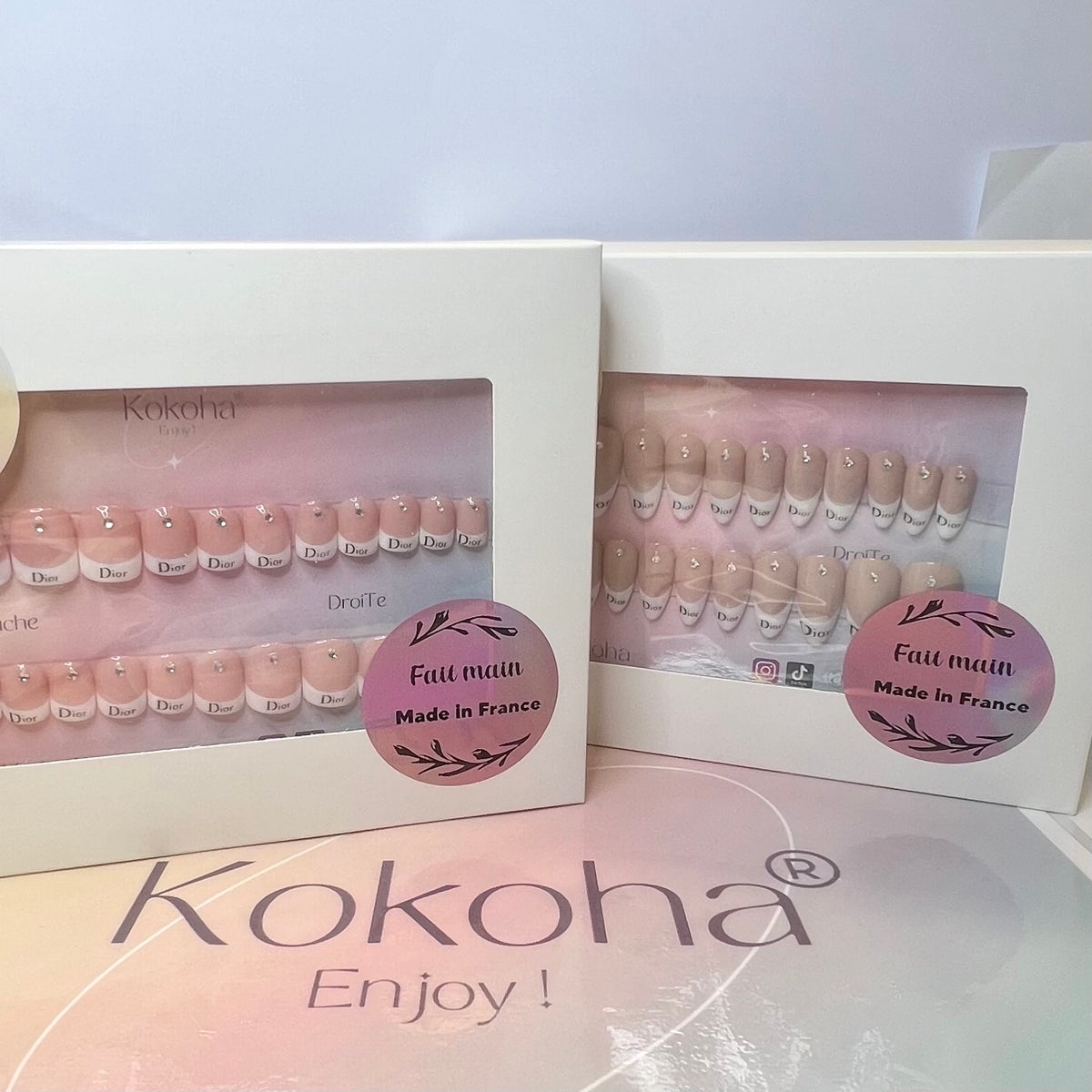 Fast Nails F015 French Chic avec Strass – Kokoha