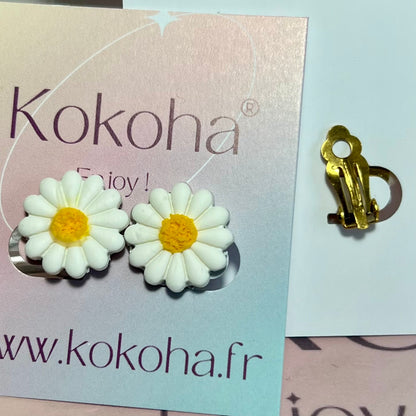 Boucles pinces mini Margot (pour oreilles non percées)