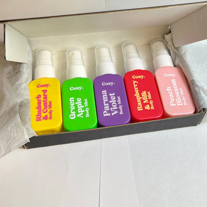 Coffret 5 brumes mystère - Mini Brume Parfumée 30 ml – Senteurs Uniques – Brume de poche