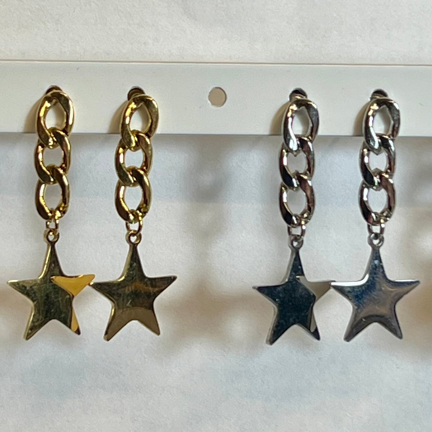 Boucles d’Oreilles en Acier Inoxydable B028 – Doré ou Argenté | Hypoallergéniques et Résistantes à l’Eau
