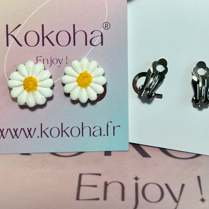 Boucles pinces mini Margot (pour oreilles non percées)