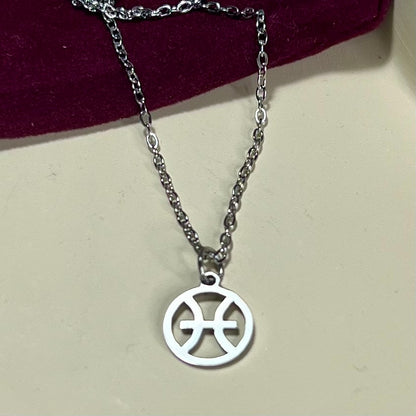 Collier Signe Astrologique en Acier Inoxydable – Doré ou Argenté | Bijou Astre Personnalisé à Petit Prix