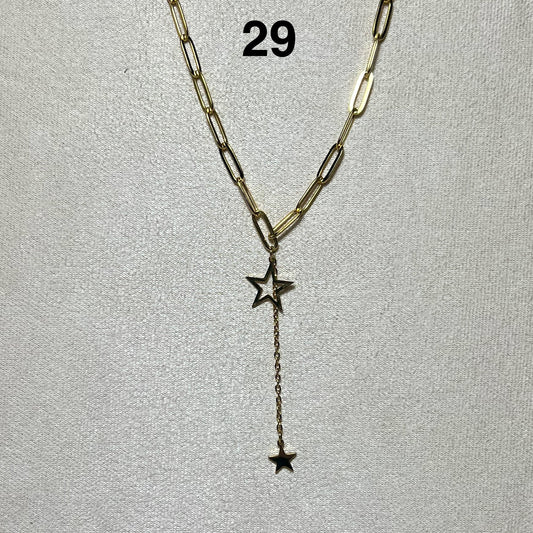 Collier en acier inoxydable N° 29 (45cm+ 5cm) – Ajustable, hypoallergénique et résistants à l’eau