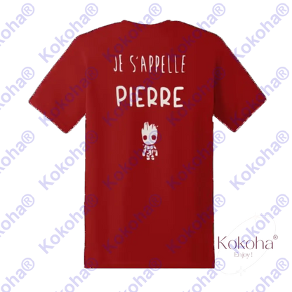 T.Shirt ’Je s’appelle’ personnalisé - CLIQUER PHOTO PERSONNALISER - T.Shirt personnalisé