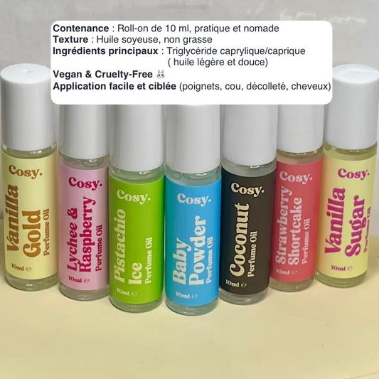 Huile de Parfum Roll-On 10ml – Cosy Cosmetics | Parfum Vegan & Cruelty-Free Made in UK