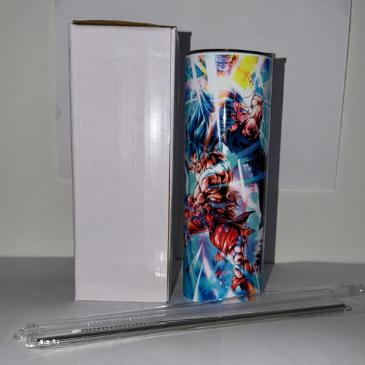 Tumbler A018 - 590ml en Acier Inoxydable – Gourde Thermos Isotherme Chaud et Froid | Avec Paille