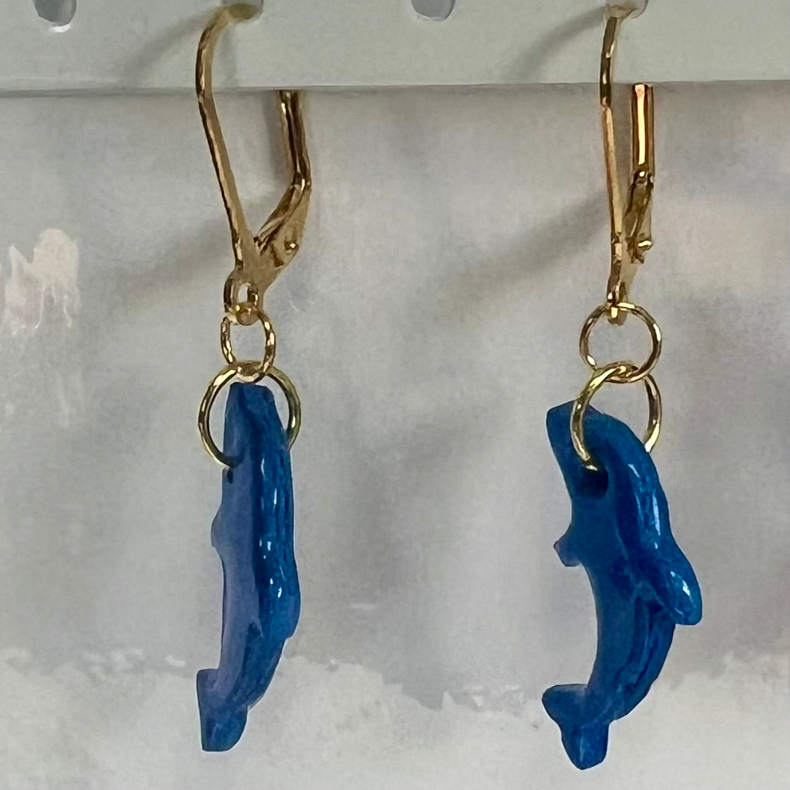 Boucles d'Oreilles Marine en Acier Inoxydable et Pâte Polymère – Coquillage , Poisson et Dauphin