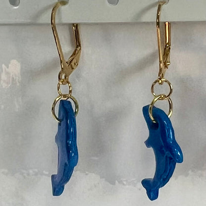 Boucles d'Oreilles Marine en Acier Inoxydable et Pâte Polymère – Coquillage , Poisson et Dauphin