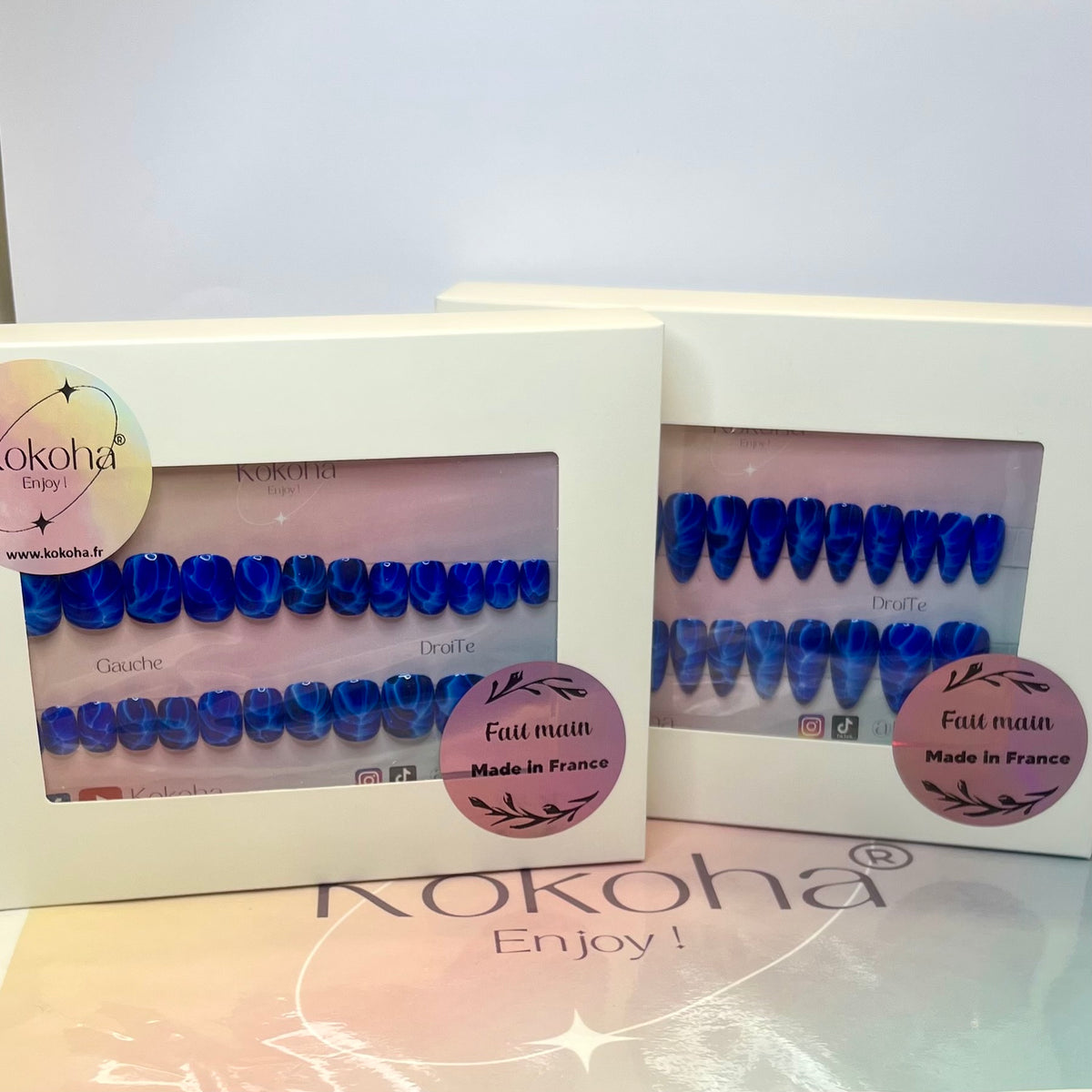 Fast Nails F011 Éclair Bleu Brillant – Kokoha