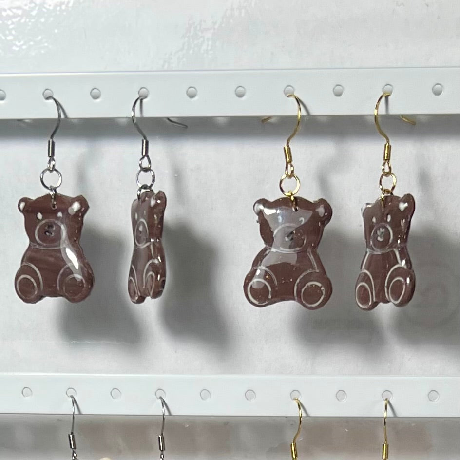 Boucles d'oreilles crochet Teddy