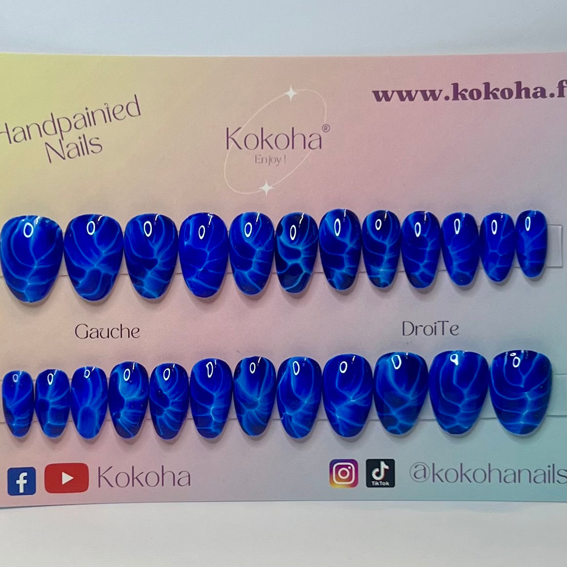 Fast Nails F011 Éclair Bleu Brillant – Kokoha