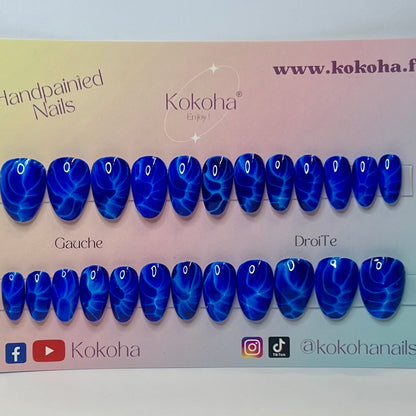 Fast Nails F011 Éclair Bleu Brillant – Kokoha