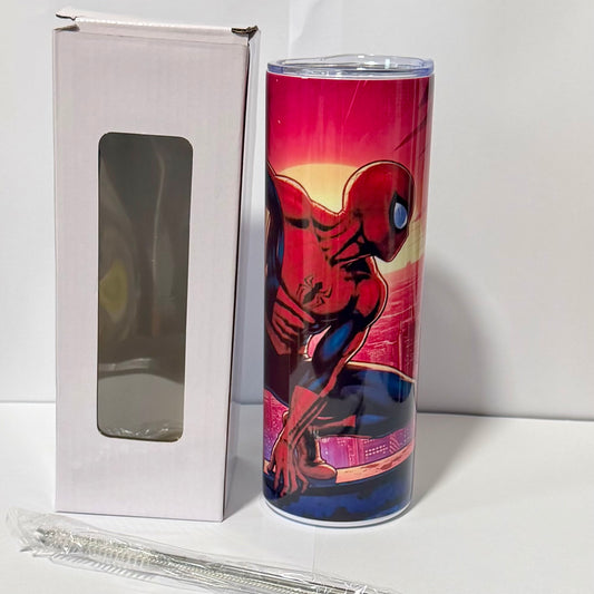 Tumbler A154- 590ml en Acier Inoxydable – Gourde Thermos Isotherme Chaud et Froid | Avec Paille
