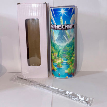 Tumbler A062 - 590ml en Acier Inoxydable – Gourde Thermos Isotherme Chaud et Froid | Avec Paille