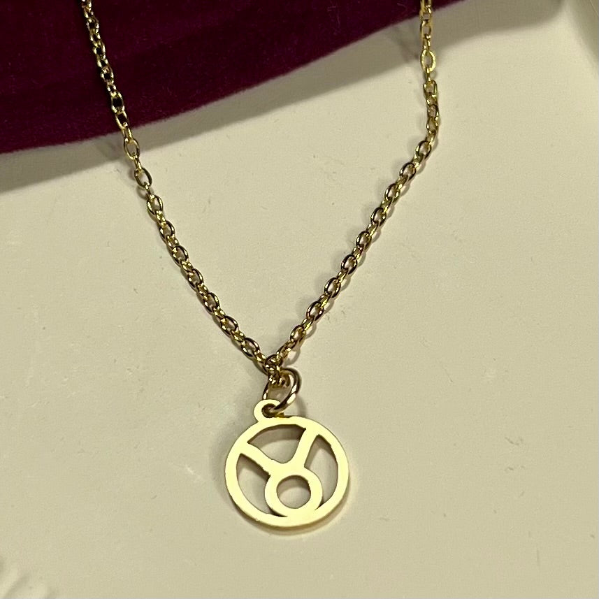 Collier Signe Astrologique en Acier Inoxydable – Doré ou Argenté | Bijou Astre Personnalisé à Petit Prix