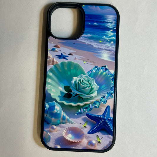 Coque Téléphone C001 Été et Floral – Coque Premium Anti-Choc en Siliconeet Aluminium