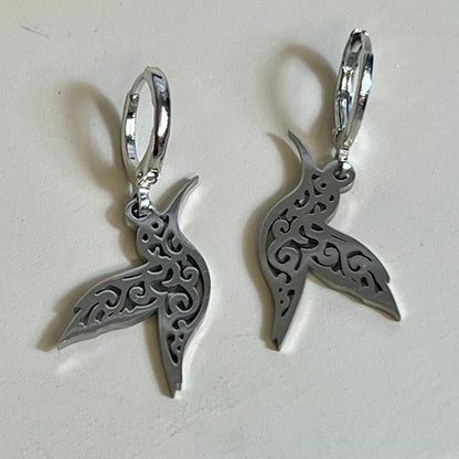 Boucles d’Oreilles en Acier Inoxydable B034 – Doré ou Argenté | Hypoallergéniques et Résistantes à l’Eau