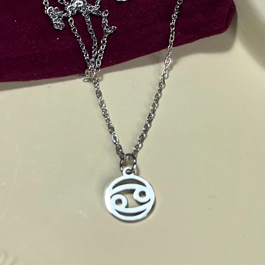 Collier Signe Astrologique en Acier Inoxydable – Doré ou Argenté | Bijou Astre Personnalisé à Petit Prix