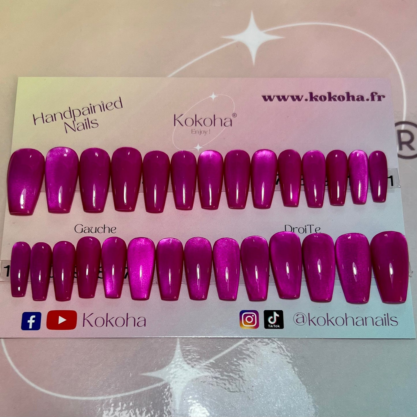 Kit Press On Nails “Fast Nails” F010 – Ongles parfaits en quelques minutes !