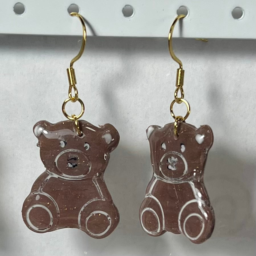 Boucles d'oreilles crochet Teddy