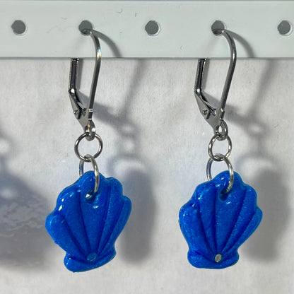 Boucles d'Oreilles Marine en Acier Inoxydable et Pâte Polymère – Coquillage , Poisson et Dauphin