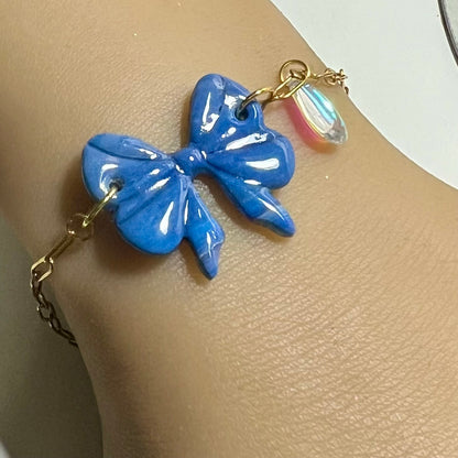 Bracelets Nolia – Nœud en pâte polymère et acier inoxydable