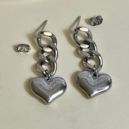 Boucles d’Oreilles en Acier Inoxydable B029 – Doré ou Argenté | Hypoallergéniques et Résistantes à l’Eau