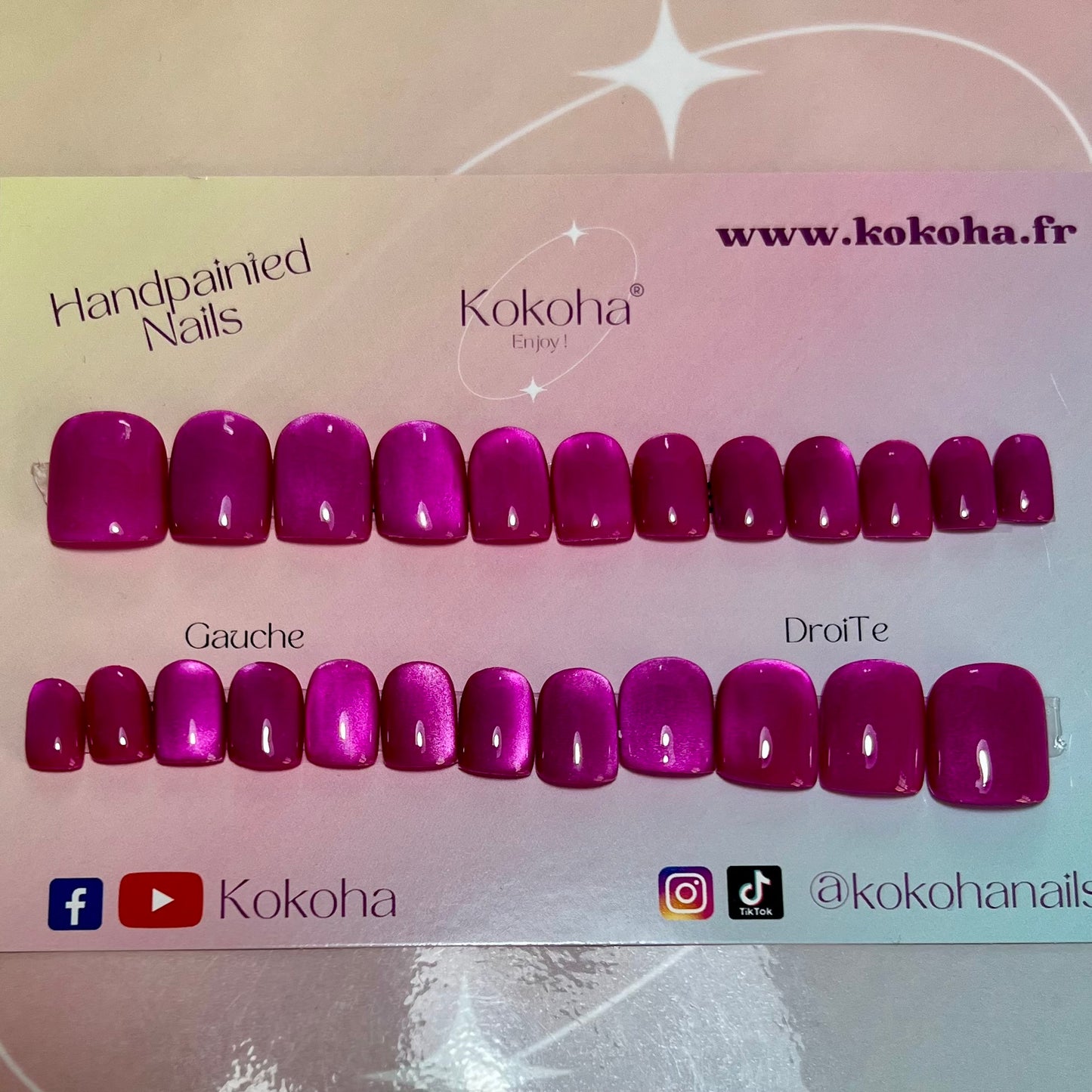 Kit Press On Nails “Fast Nails” F010 – Ongles parfaits en quelques minutes !