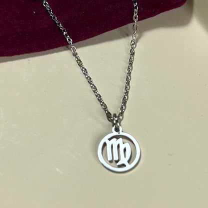 Collier Signe Astrologique en Acier Inoxydable – Doré ou Argenté | Bijou Astre Personnalisé à Petit Prix
