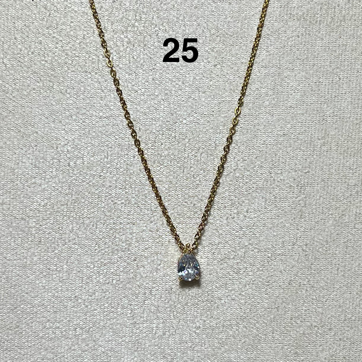 Collier en acier inoxydable N° 25 (45cm) – Ajustable, hypoallergénique et résistants à l’eau