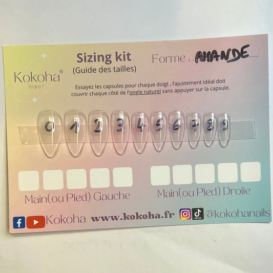 Sizing Kit Kokoha pour connaître ses tailles de Press On Nails