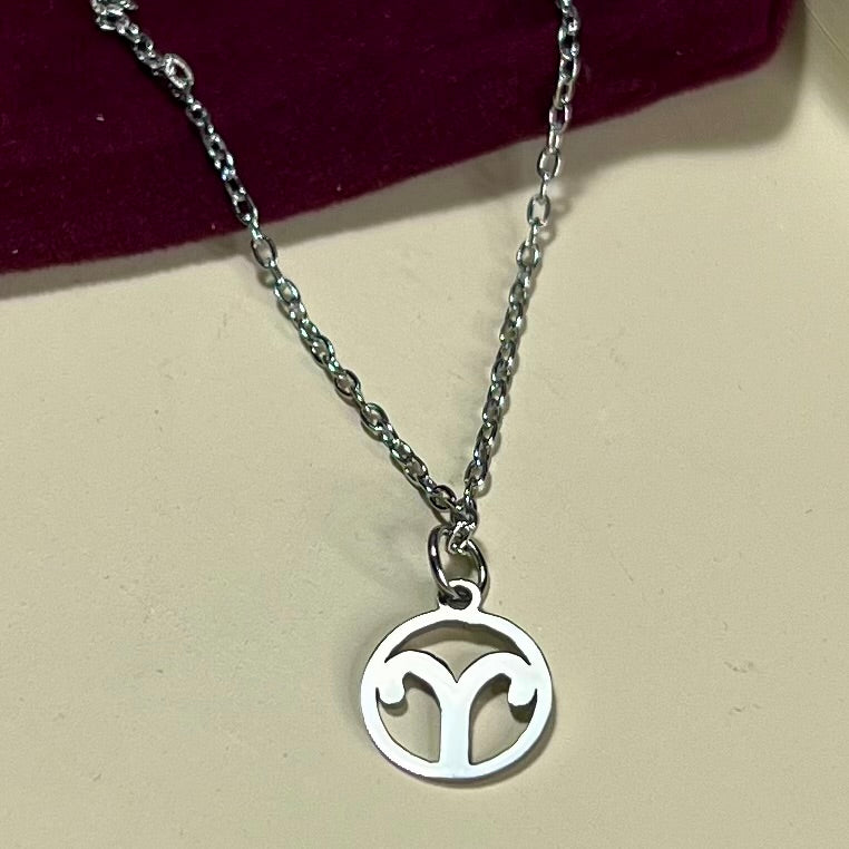 Collier Signe Astrologique en Acier Inoxydable – Doré ou Argenté | Bijou Astre Personnalisé à Petit Prix