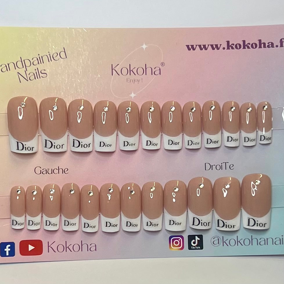 Fast Nails F015 French Chic avec Strass – Kokoha