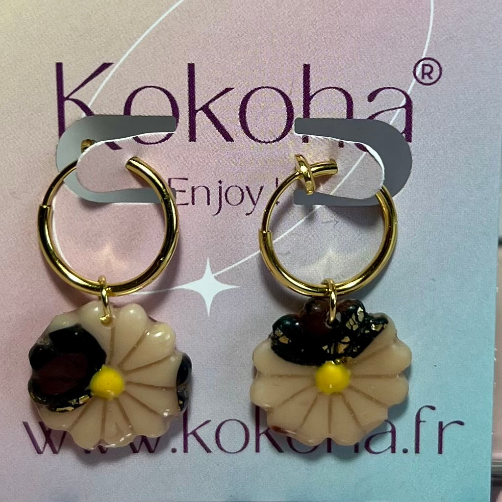 boucles pour oreilles non percées mini Margot