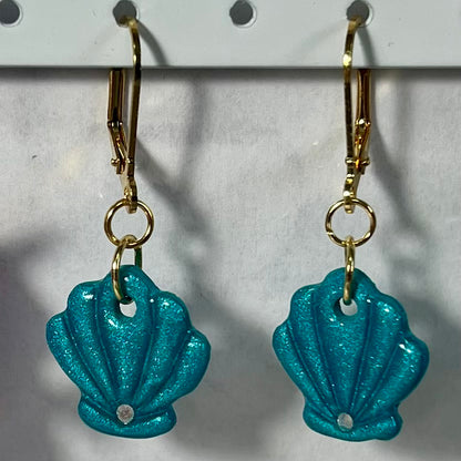 Boucles d'Oreilles Marine en Acier Inoxydable et Pâte Polymère – Coquillage , Poisson et Dauphin