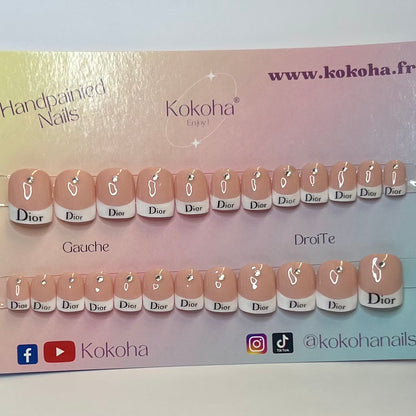 Fast Nails F015 French Chic avec Strass – Kokoha