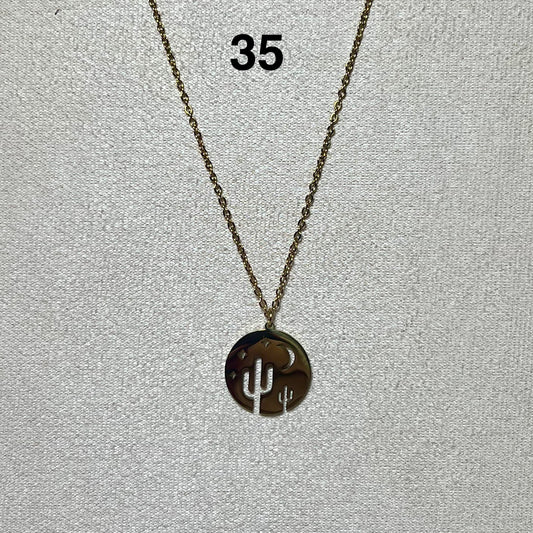 Collier en acier inoxydable N° 35 (44cm) – Ajustable, hypoallergénique et résistants à l’eau