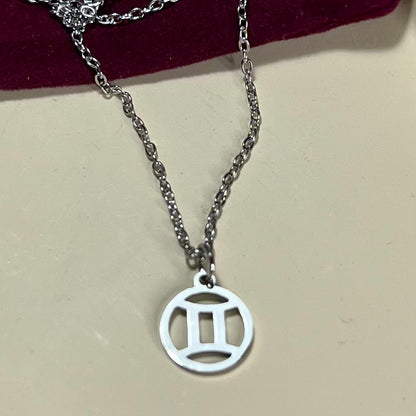 Collier Signe Astrologique en Acier Inoxydable – Doré ou Argenté | Bijou Astre Personnalisé à Petit Prix