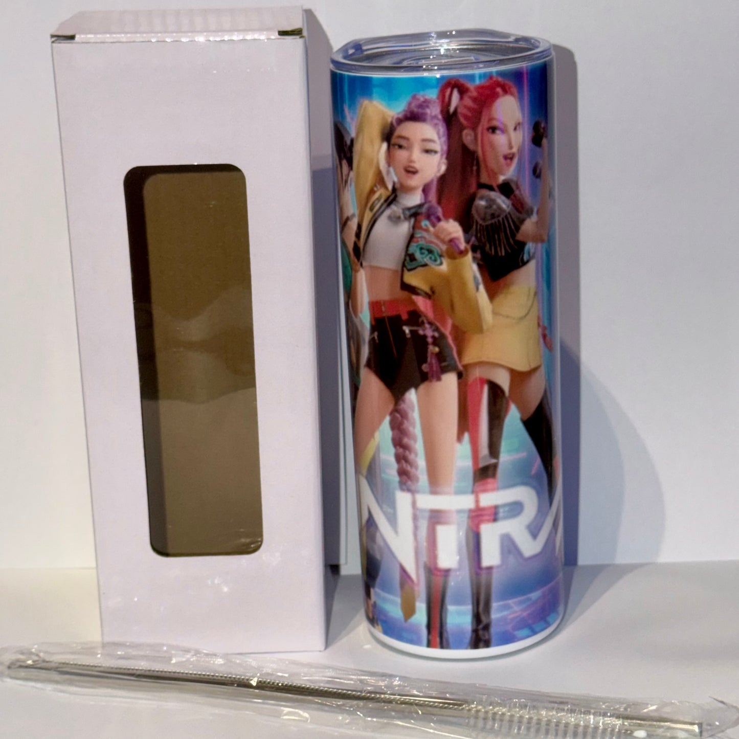 Tumbler A049 - 590ml en Acier Inoxydable – Gourde Thermos Isotherme Chaud et Froid | Avec Paille