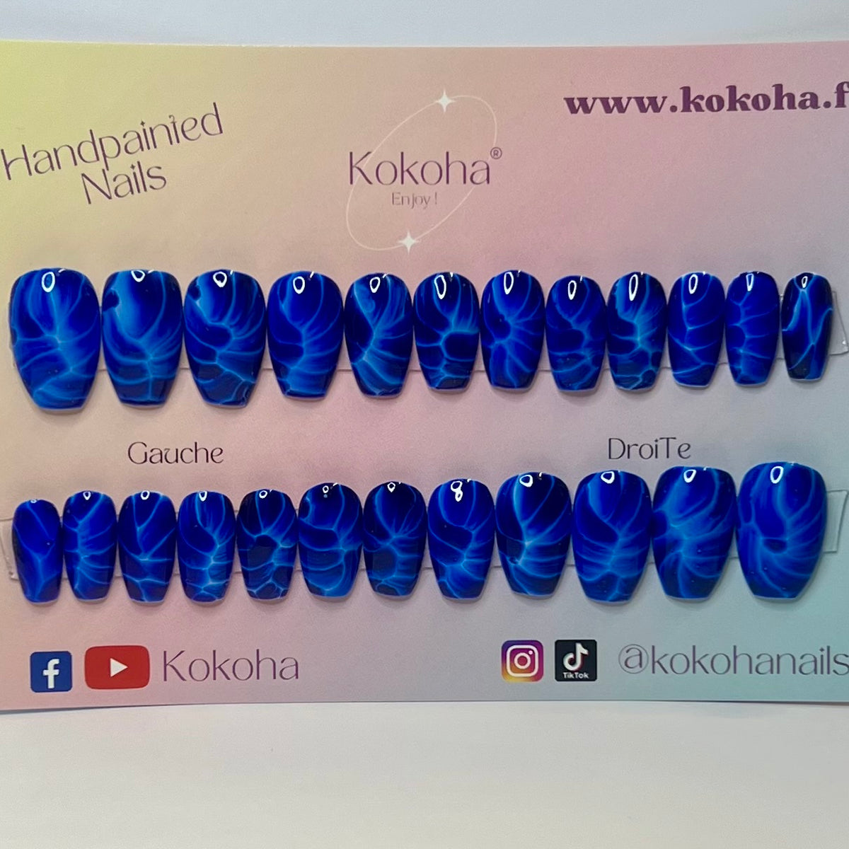 Fast Nails F011 Éclair Bleu Brillant – Kokoha