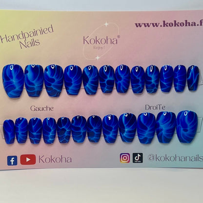 Fast Nails F011 Éclair Bleu Brillant – Kokoha
