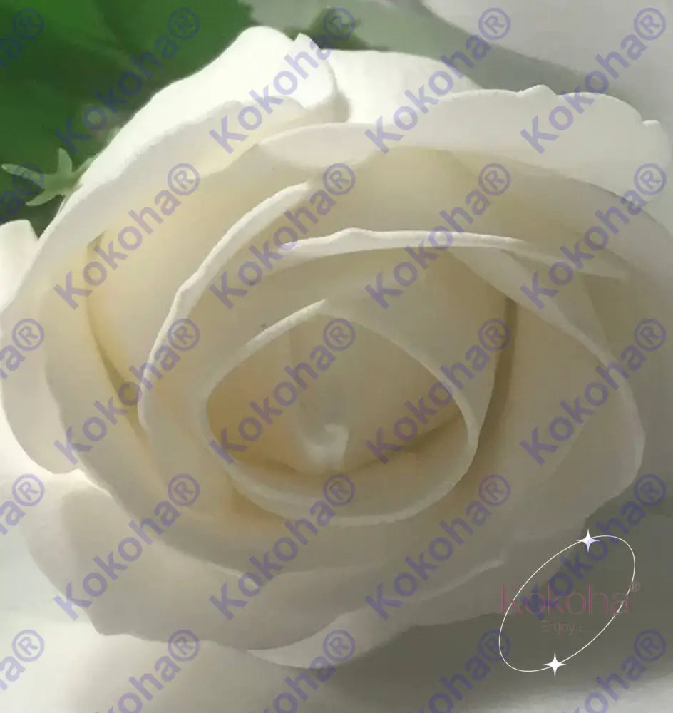 Roses de savon - Blanche - rose de savon