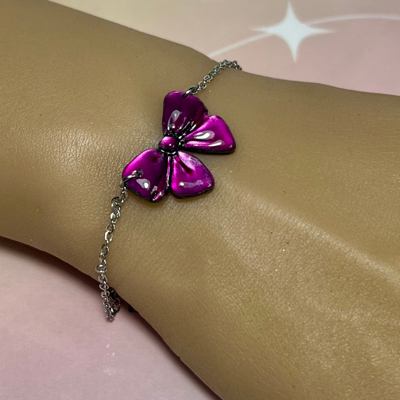 Bracelets Nolia – Nœud en pâte polymère et acier inoxydable
